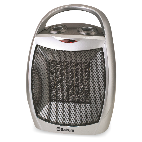 Тепловентилятор Sakura SA-0555 [1500Вт, регулировка температуры, термостат, вращение, отключение при опрокидывании]