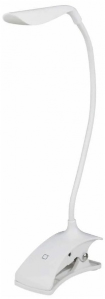 Лампа настольная Uniel TLD-533 белая [LED, 3Вт, 250Lm, 5000K, аккум 5V 1200mA]