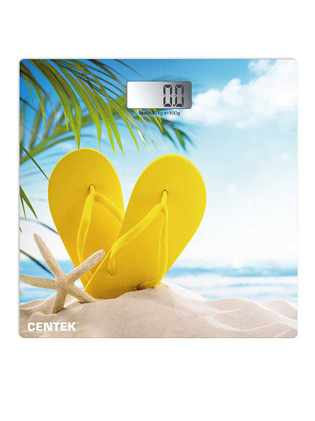 Весы бытовые напольные Centek CT-2426 пляж