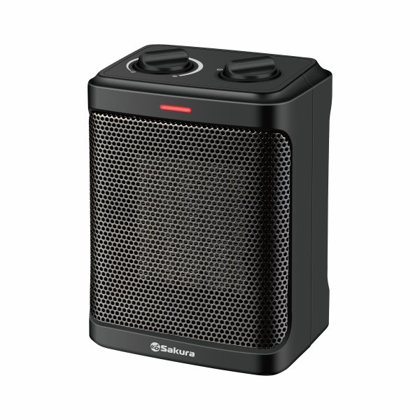 Тепловентилятор Sakura SA-0558 черный [1500Вт, керамический, термостат]
