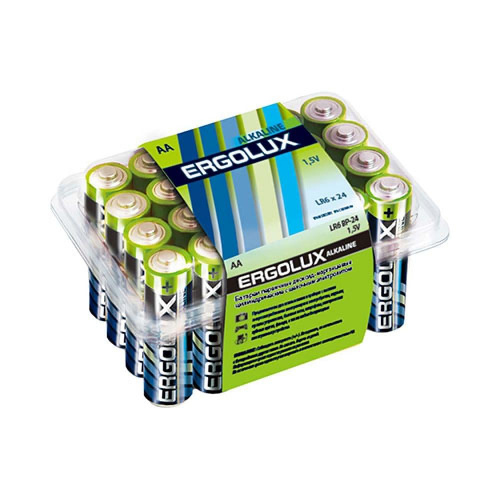 Батарейка Ergolux LR6/316 BOX24 [AA, алкалиновая, 1.5В]
