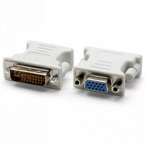Переходник DVI-I (DualLink) - VGA-F Gembird [серый, 24-pin male to VFA 15-pin HD (3rows) female, пакет]