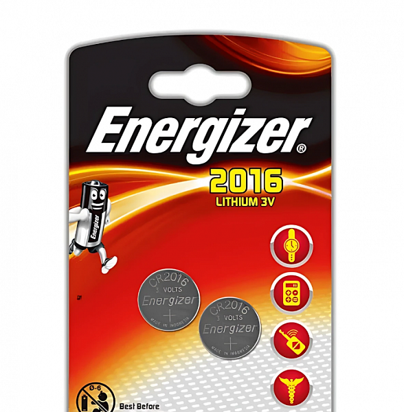 Батарейка Energizer CR2016 FSB2 [литиевая, напряжение 3В]