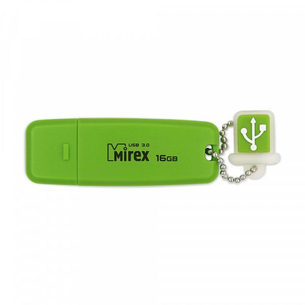 USB Flash 16Гб. Mirex CHROMATIC GREEN <13600-FM3CGN16> [USB3.0, цвет: зеленый, корпус: силикон]