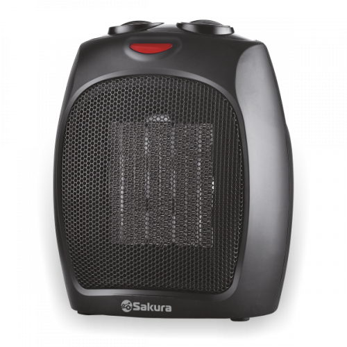 Тепловентилятор Sakura SA-0554 черный [1500Вт, керамический, термостат]