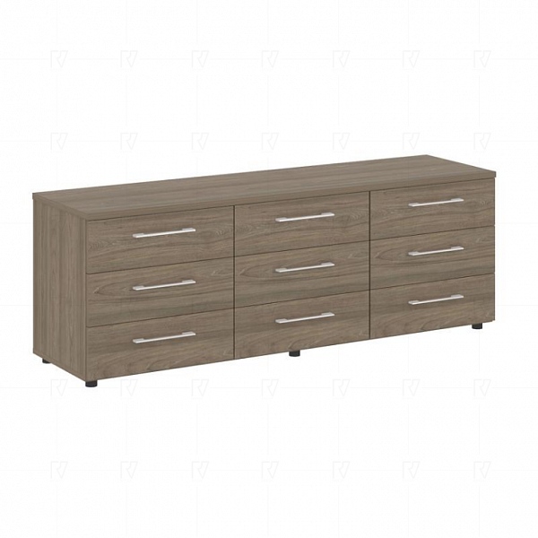 LT-TS 3.3 Тумба с ящиками 3 секции Вяз 1642*450*580