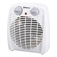 Тепловентилятор Sakura SA-0507 белый [2000Вт, регулировка температуры, термостат, вентиляция без нагрева]