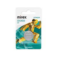 Батарейка MIREX CR2025 [литиевая, 3В]