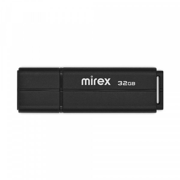 USB Flash 32Гб Mirex LINE BLACK [USB2.0, цвет: черный, корпус: пластик]