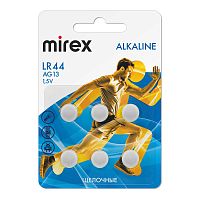 Батарейка MIREX AG13/LR44 [щелочная, 1.5В]