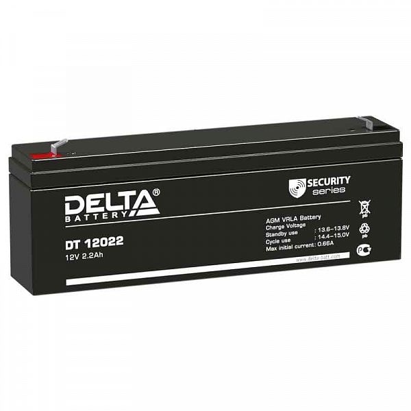 Батарея аккумуляторная Delta DT12022 [12В, 2.2А/ч]