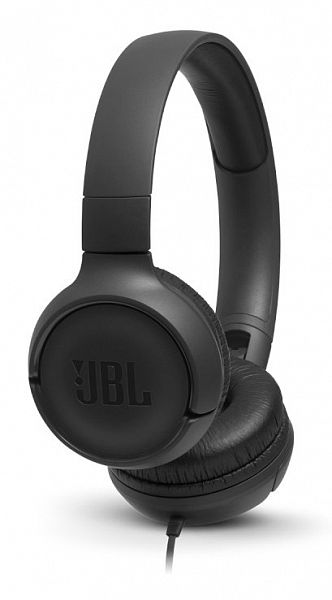 Наушники проводные JBL T500BLK черные [2.0, охватывающие, 20 - 20000Гц, 32Ом, Bluetooth4.1, 300мАч]
