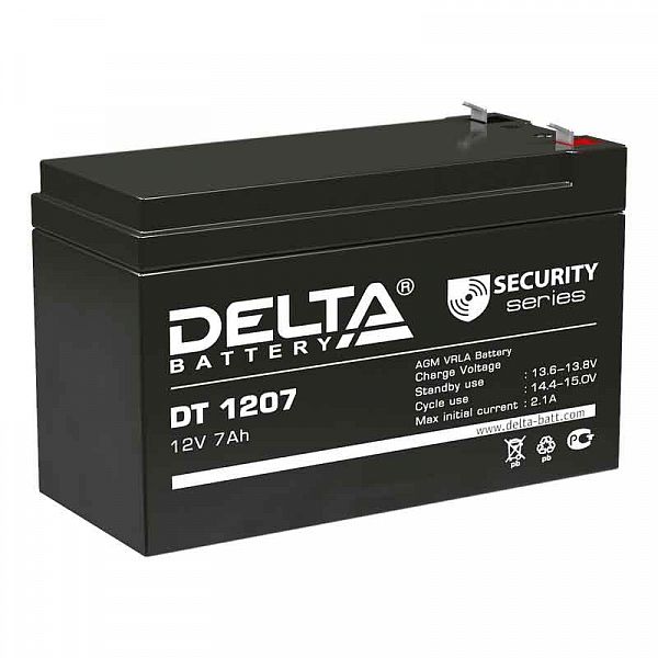 Батарея аккумуляторная Delta DT 1207 (7.0 А\ч, 12В)