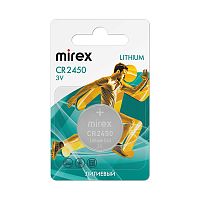 Батарейка MIREX CR2450 [литиевая, 3В]