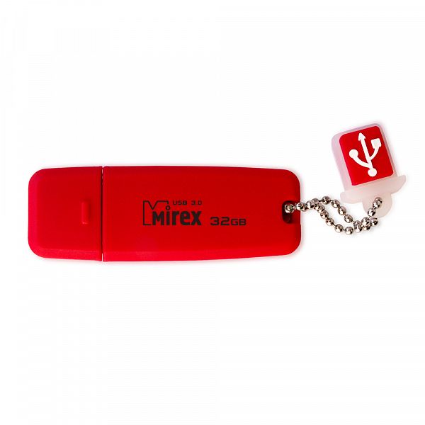 USB Flash 32Гб Mirex CHROMATIC RED <13600-FM3СHR32> [USB3.0, цвет: красный, корпус: силикон]