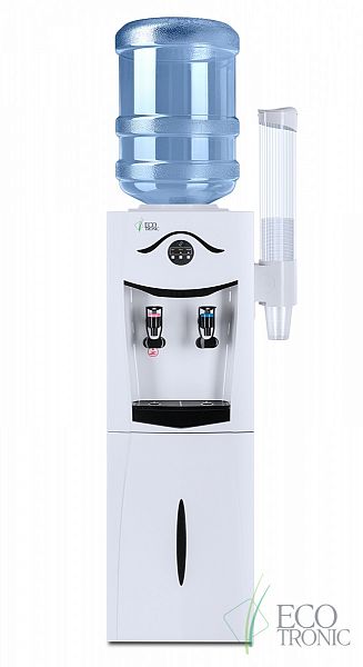Кулер напольный Ecotronic K21-LC черный/белый
