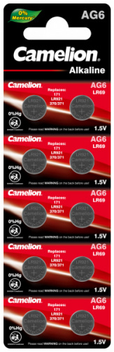 Батарейка Camelion AG6 (G6/G06/LR921/LR69/71A/171/371A) BL10