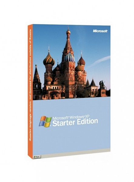 Программное обеспечение Microsoft Windows XP Starter Edition SP2B Russian 1pk DSP OEI CD