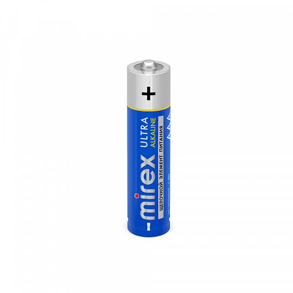 Батарейка MIREX AAA ALKALINE [алкалиновая, 1.5В]