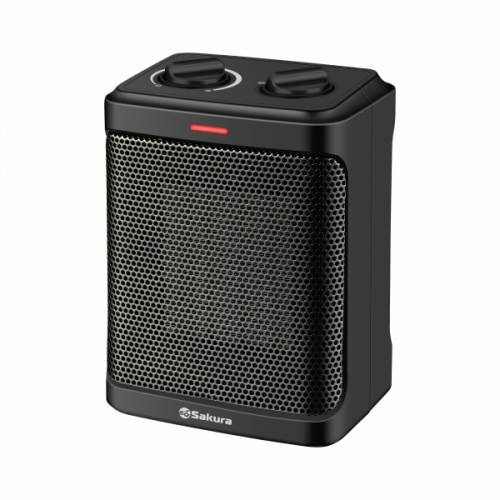 Тепловентилятор Sakura SA-0558 черный [1500Вт, керамический, термостат]